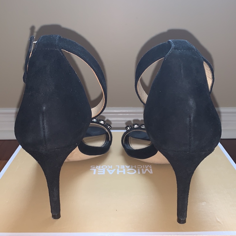 MK Sylvie Suede Heels - Picture 4 of 9